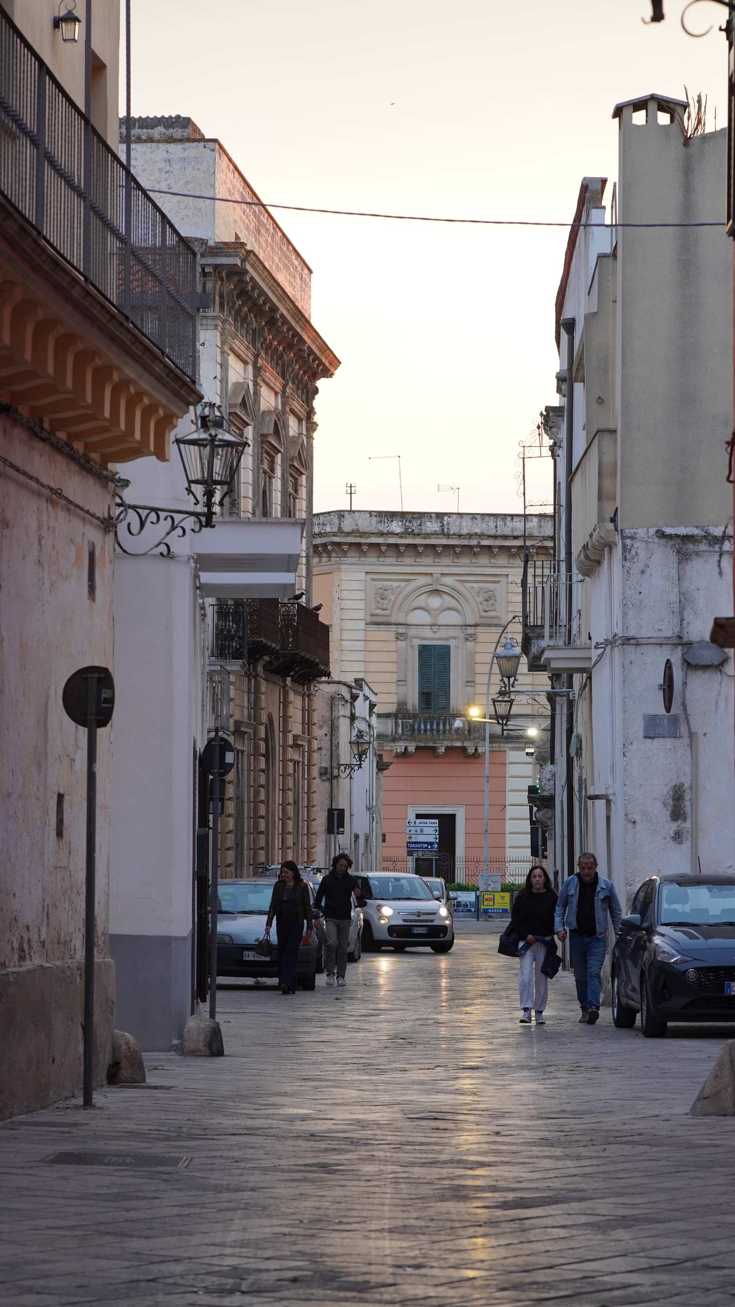 Evening street view