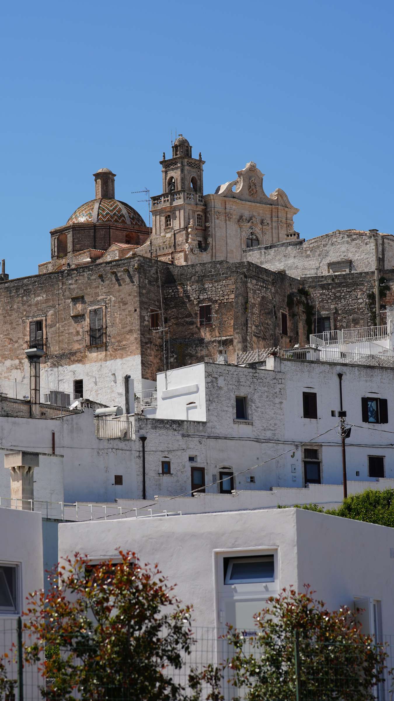 Ostuni rooftops and cathedral