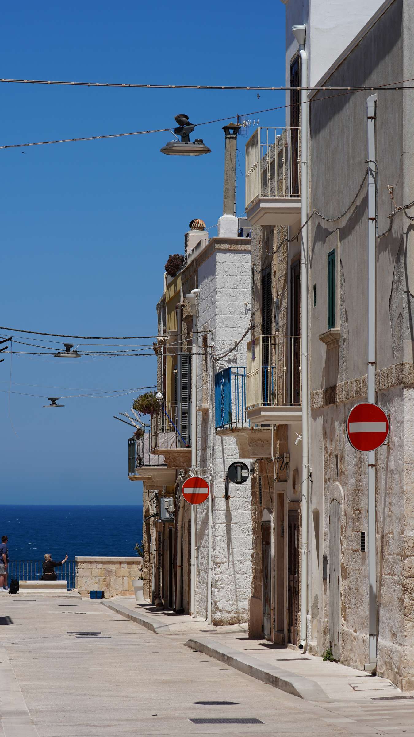 Street leading toward the sea