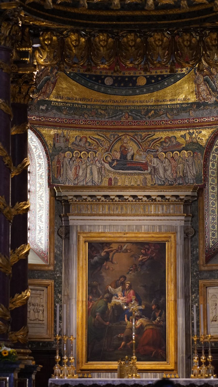 Gilded interior artwork